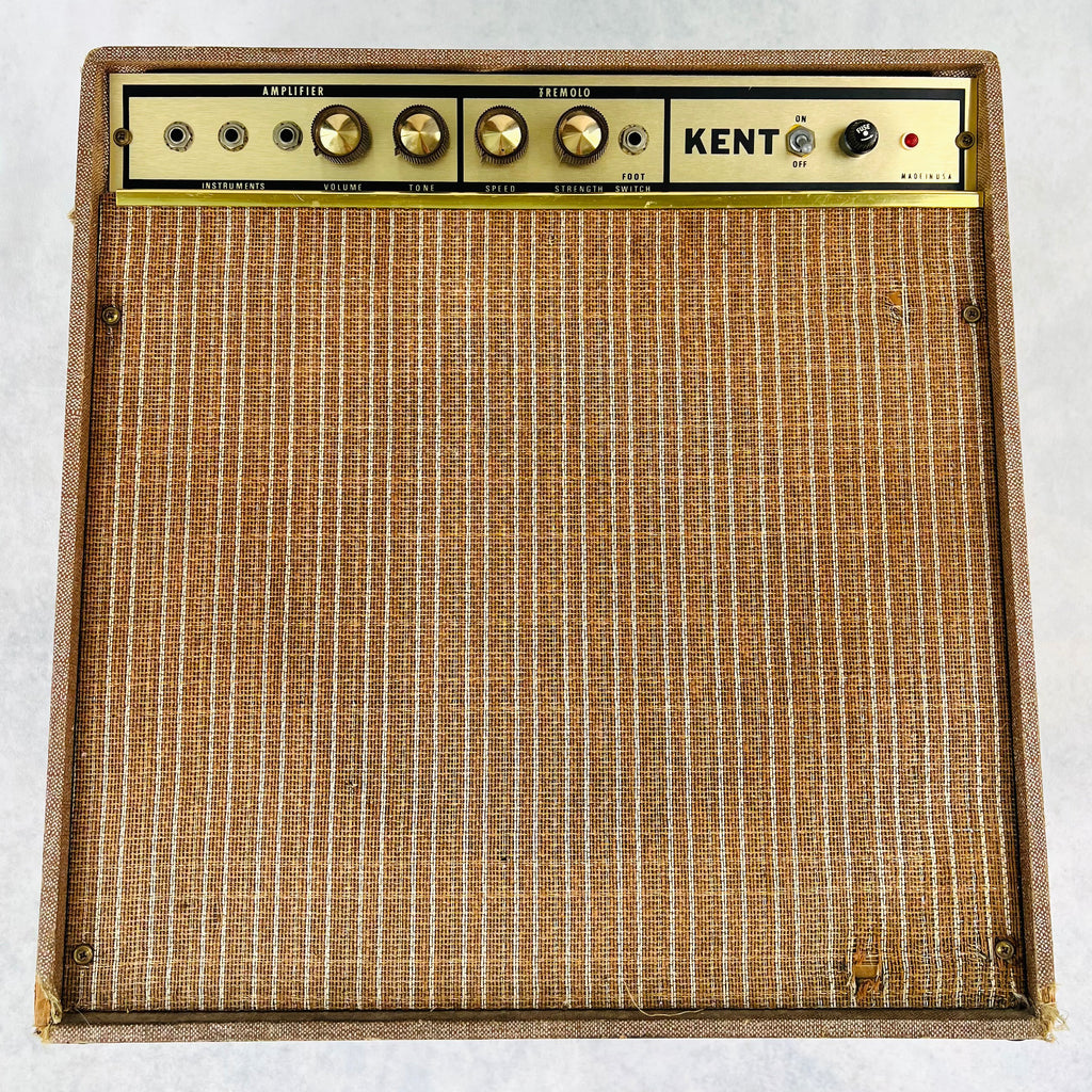 Kent Model 6100 1x12" Combo Guitar Amplifier 1960s - Brown - 1