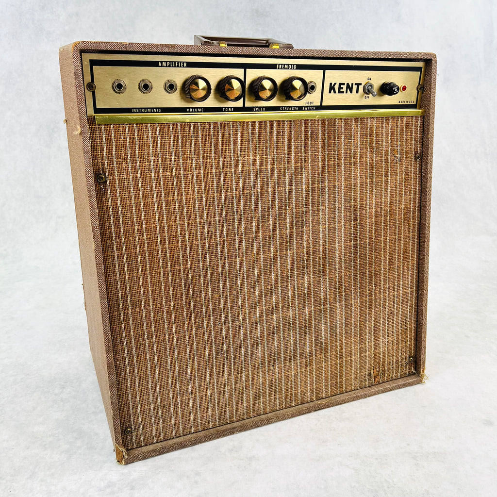 Kent Model 6100 1x12" Combo Guitar Amplifier 1960s - Brown - 15