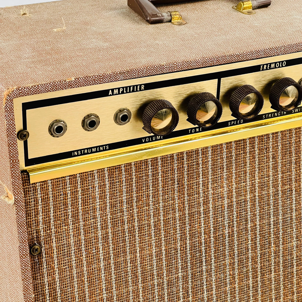 Kent Model 6100 1x12" Combo Guitar Amplifier 1960s - Brown - 2