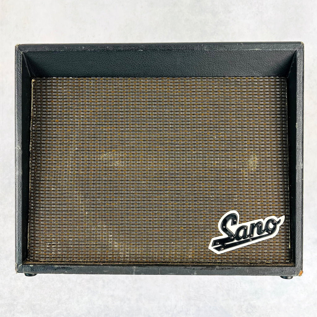 1960s Sano 1x12" Tremolo Vintage Guitar Tube Combo Amplifier Black - 1