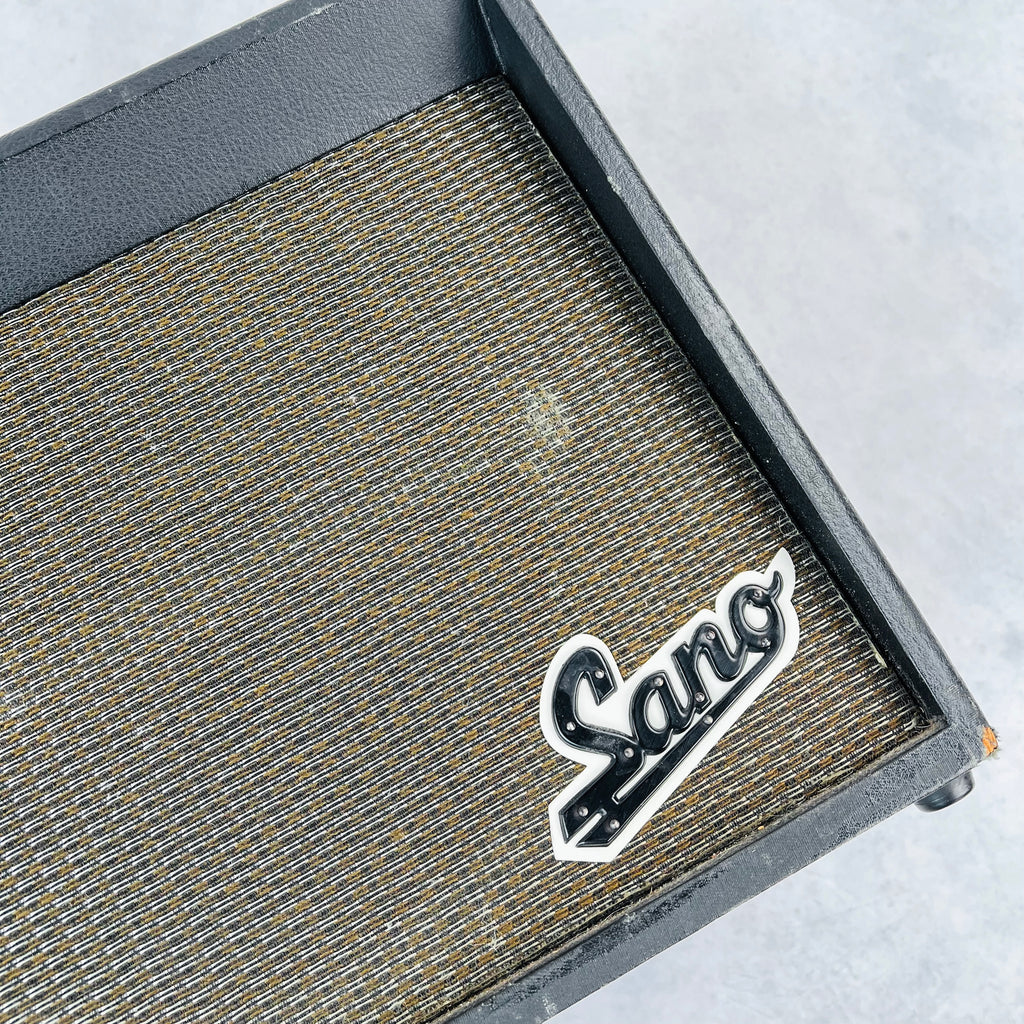 1960s Sano 1x12" Tremolo Vintage Guitar Tube Combo Amplifier Black - 3