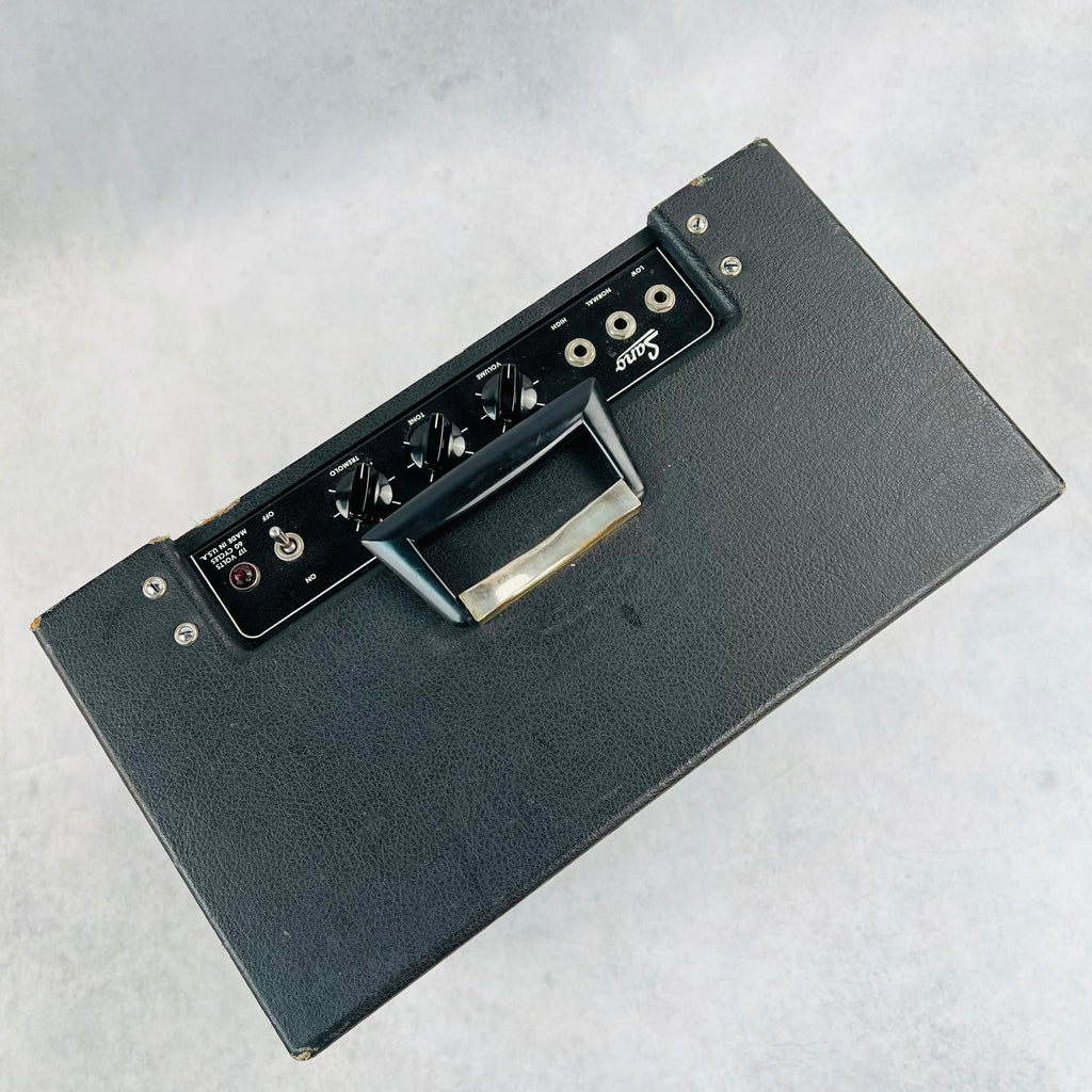 1960s Sano 1x12" Tremolo Vintage Guitar Tube Combo Amplifier Black - 6