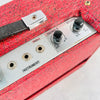 1960s Teisco 71R 1x6" Vintage Guitar Combo Tube Amplifier Tremolo Reverb Jensen - Red - 10