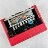 1960s Teisco 71R 1x6" Vintage Guitar Combo Tube Amplifier Tremolo Reverb Jensen - Red - 11