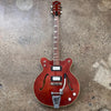 Teisco Vintage Hollowbody Electric Guitar 1960s - Red - 2