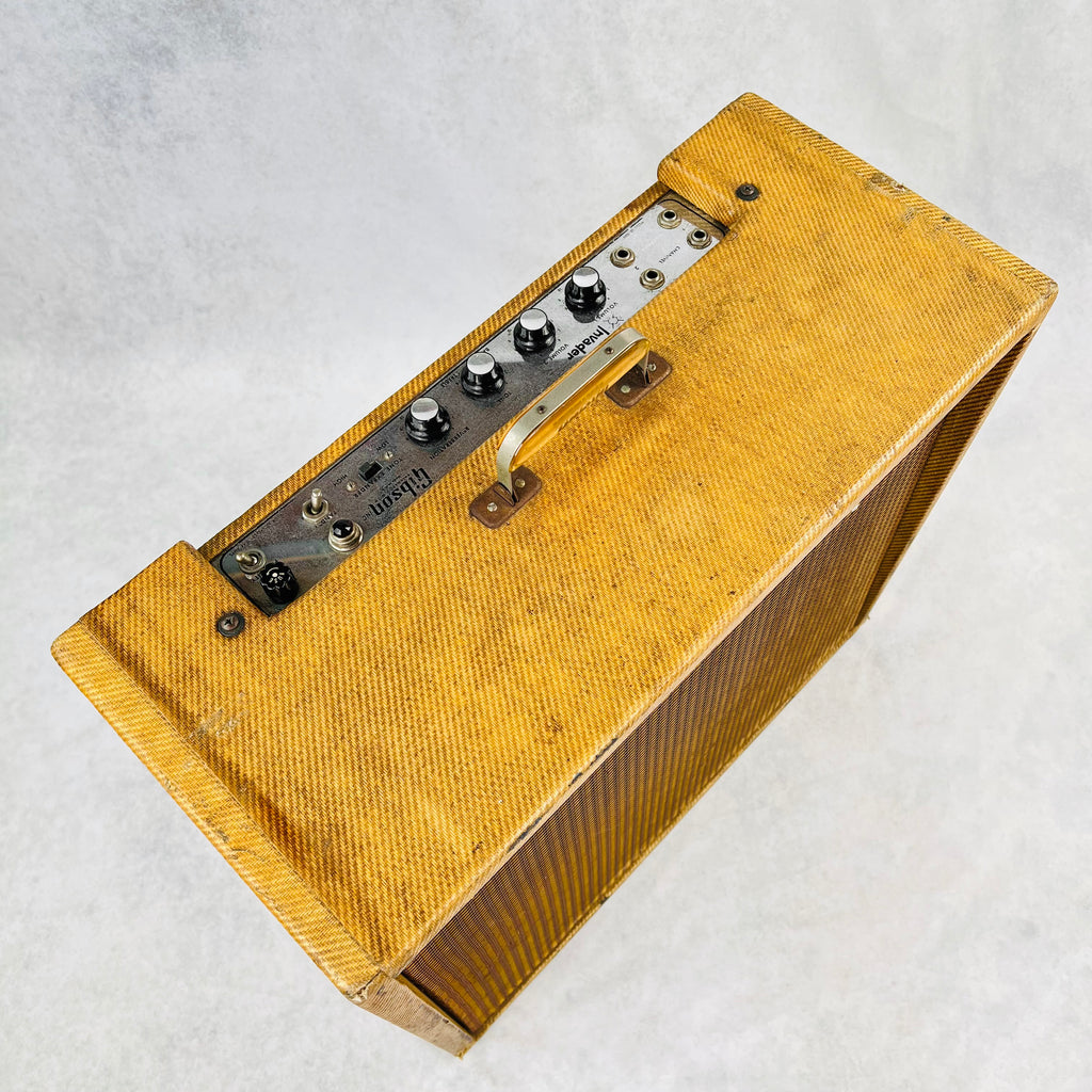 Gibson GA-30RV Invader 12"/8" Combo Amplifier with Reverb 1961 - Tweed - 3
