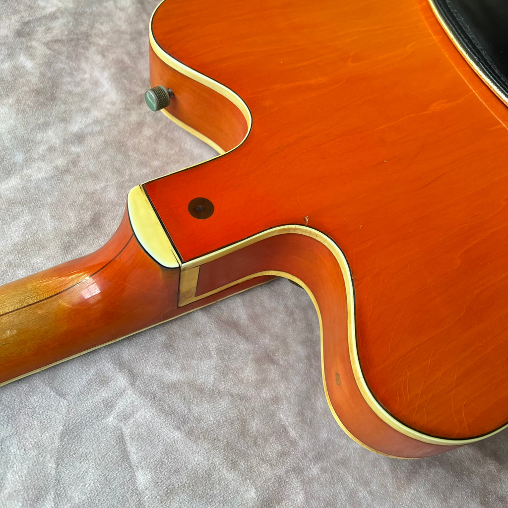 1962 Gretsch 6120 Chet Atkins Hollowbody Thinline Vintage Electric Guitar - Western Orange - 20