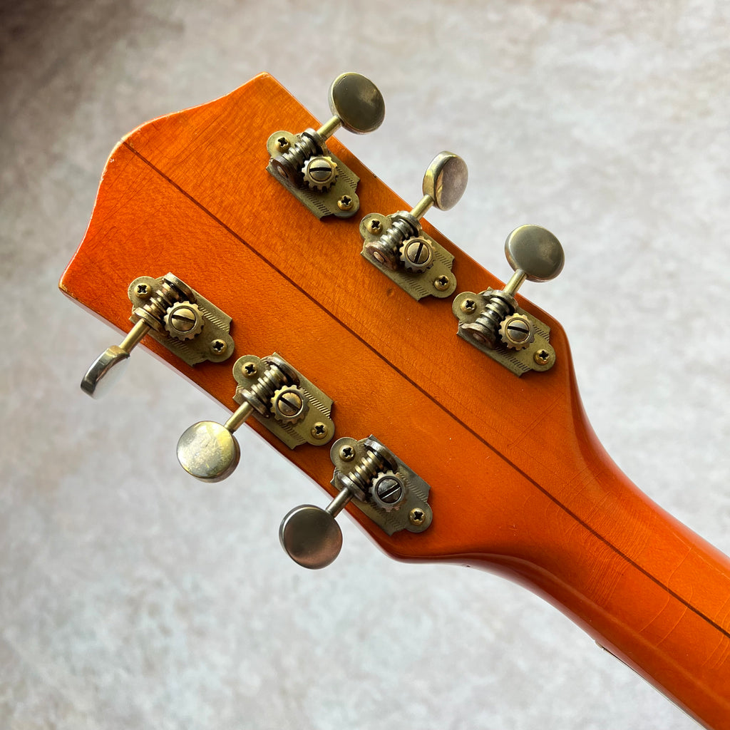 1962 Gretsch 6120 Chet Atkins Hollowbody Thinline Vintage Electric Guitar - Western Orange - 22