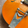 1962 Gretsch 6120 Chet Atkins Hollowbody Thinline Vintage Electric Guitar - Western Orange - 5