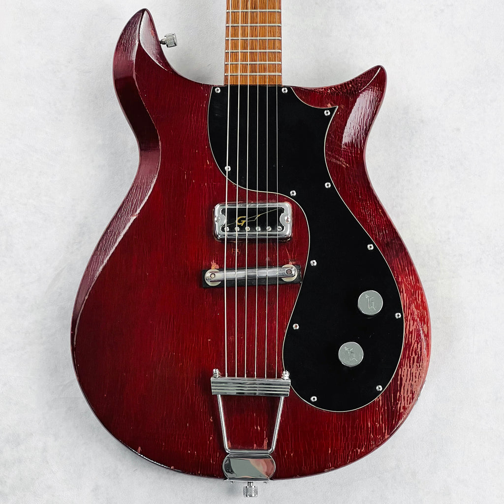 1962 Gretsch 6132 Corvette Solid Body Vintage Electric Guitar Cherry - 1