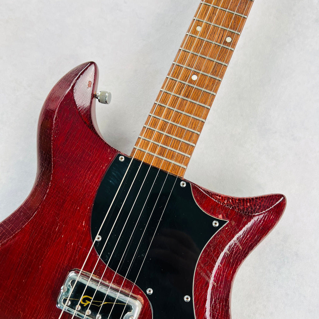 1962 Gretsch 6132 Corvette Solid Body Vintage Electric Guitar Cherry - 3