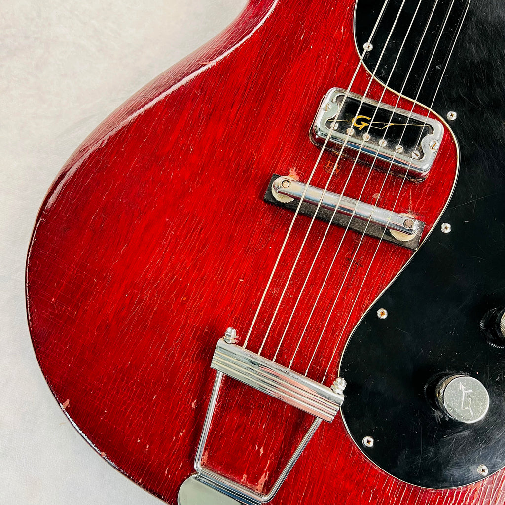 1962 Gretsch 6132 Corvette Solid Body Vintage Electric Guitar Cherry - 4