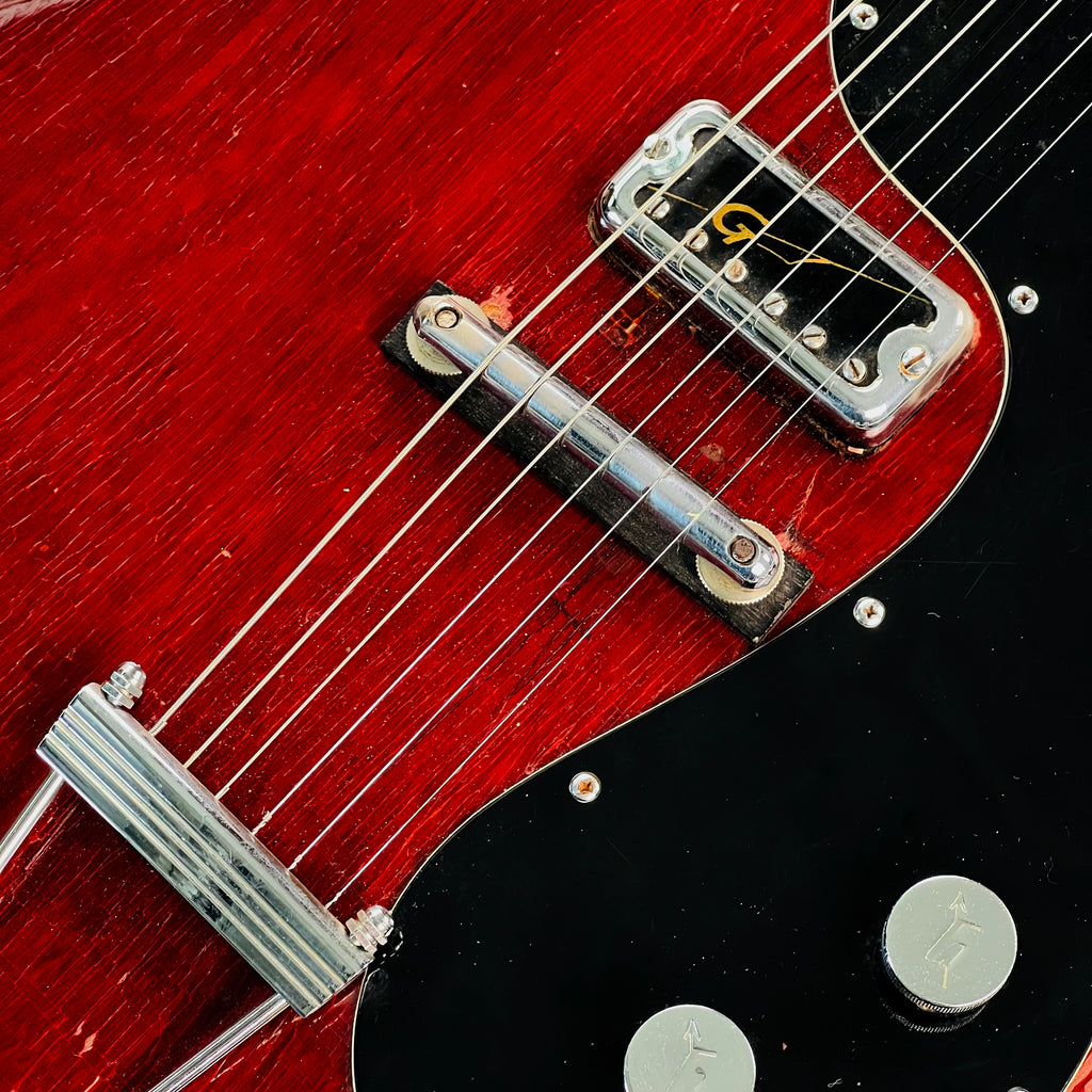 1962 Gretsch 6132 Corvette Solid Body Vintage Electric Guitar Cherry - 7