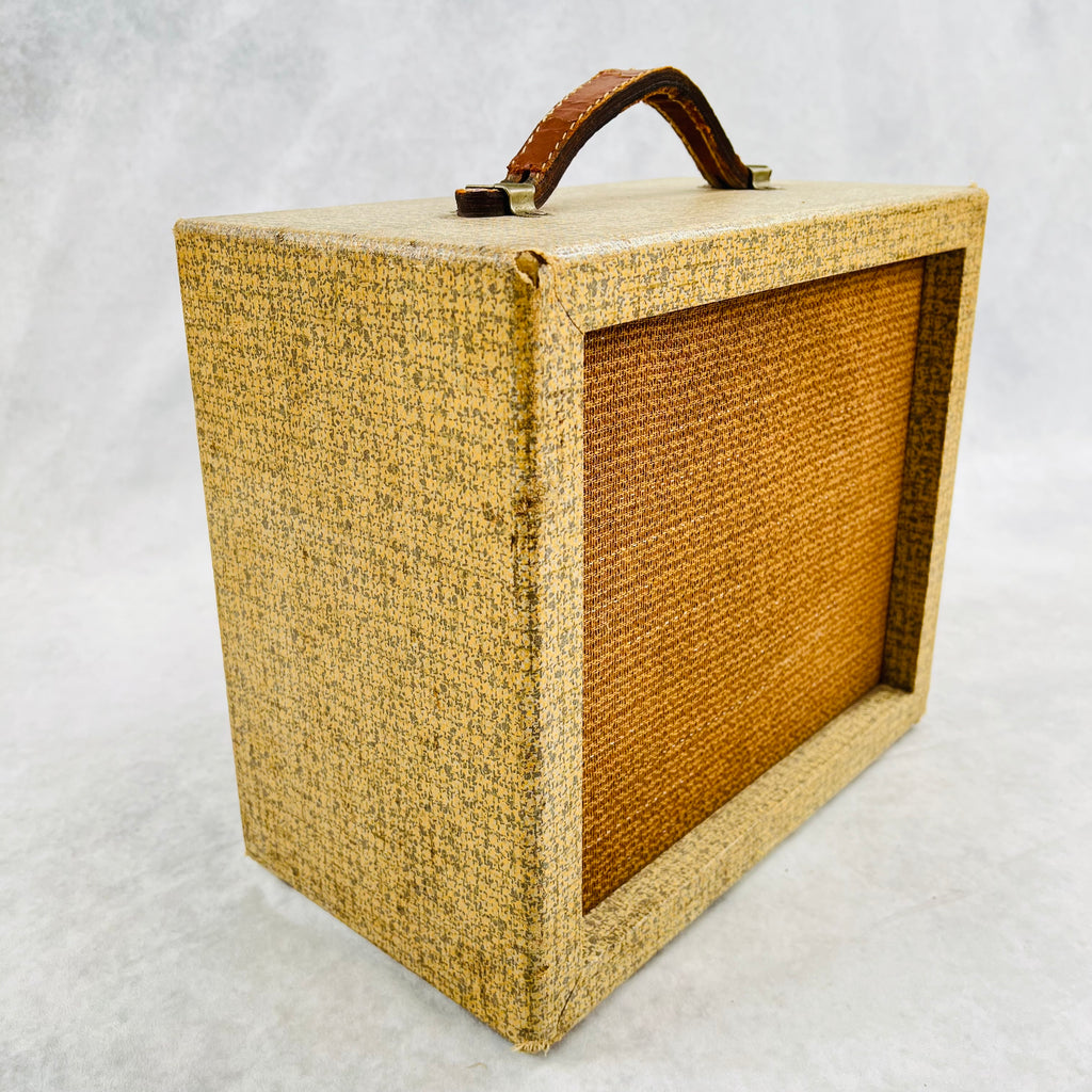1962 Lectrolab Sound Projects Model R200B Vintage Guitar Tube Combo Amplifier Cream - 4