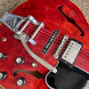 1963 Gibson ES-335TD Semi-Hollow Vintage Electric Guitar with Bigsby Cherry - 6