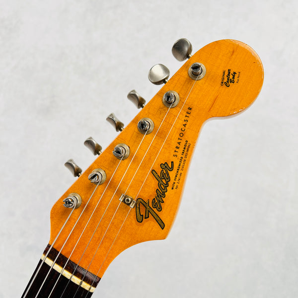 1964 Fender Stratocaster Vintage Electric Guitar 3-Tone Sunburst - 10