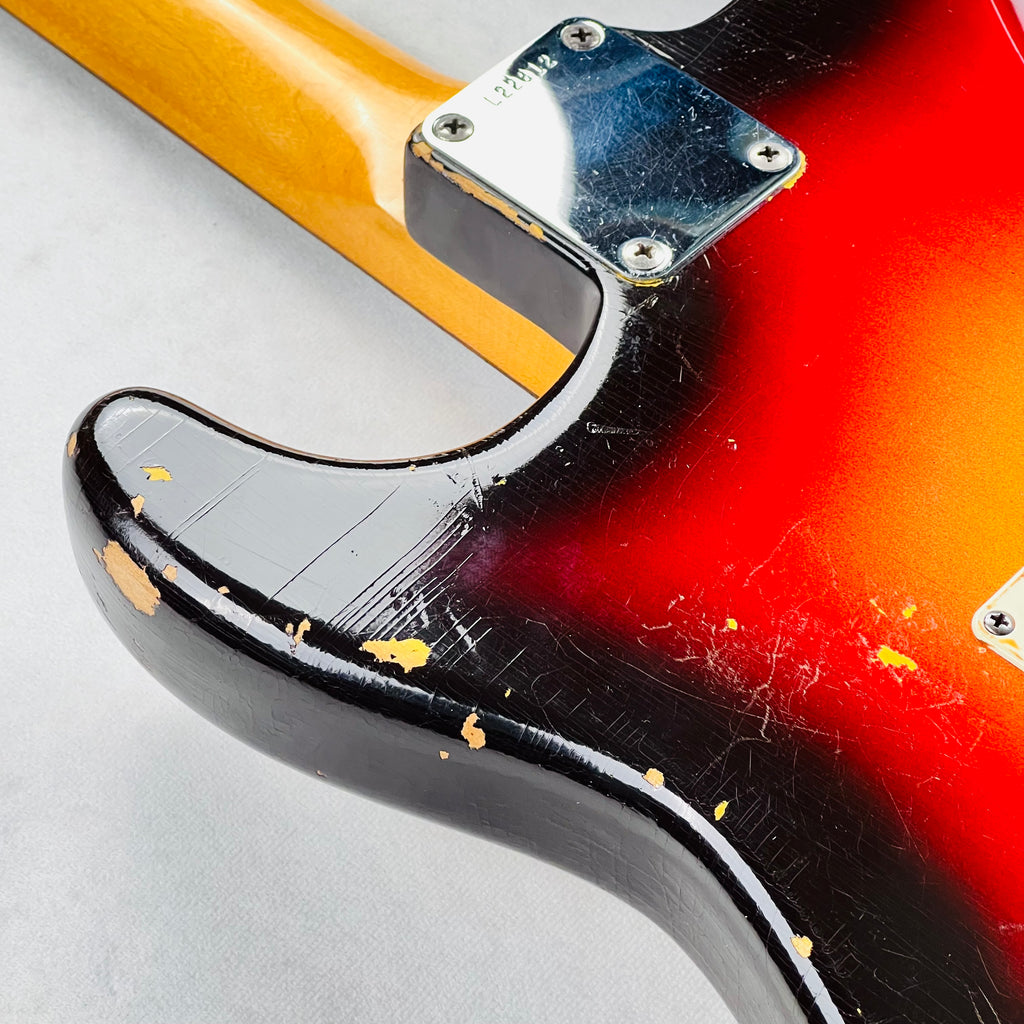 1964 Fender Stratocaster Vintage Electric Guitar 3-Tone Sunburst - 18