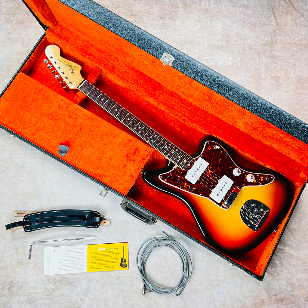 1965 Fender Jazzmaster Bound Neck with Dot Inlays - 3 Tone Sunburst - 24