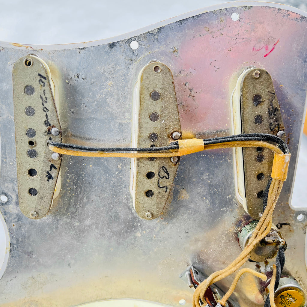 1965 Fender Stratocaster Olympic White Vintage Electric Guitar - 24