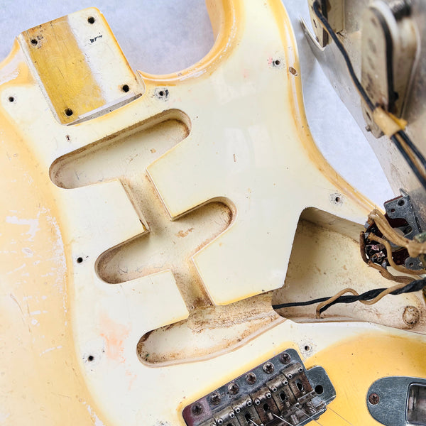 1965 Fender Stratocaster Olympic White Vintage Electric Guitar - 23