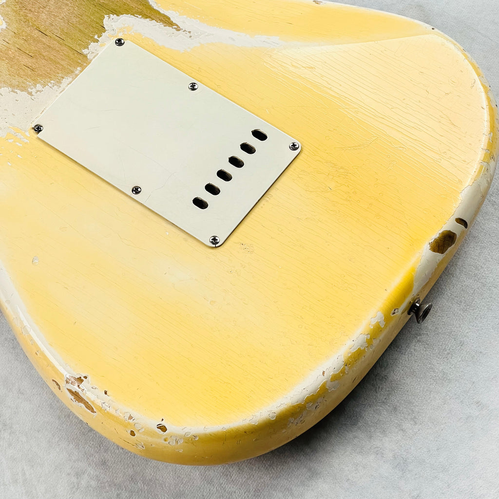 1965 Fender Stratocaster Olympic White Vintage Electric Guitar - 15