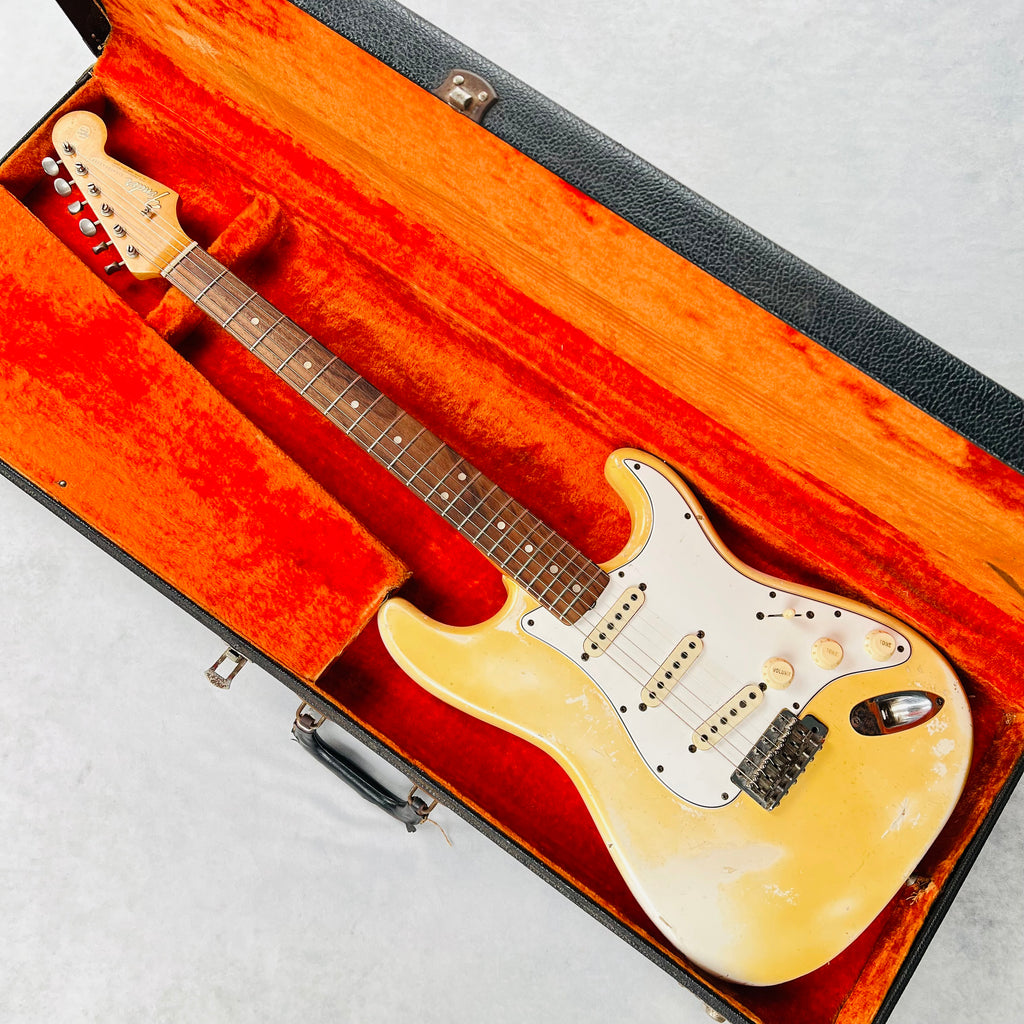 1965 Fender Stratocaster Olympic White Vintage Electric Guitar - 19