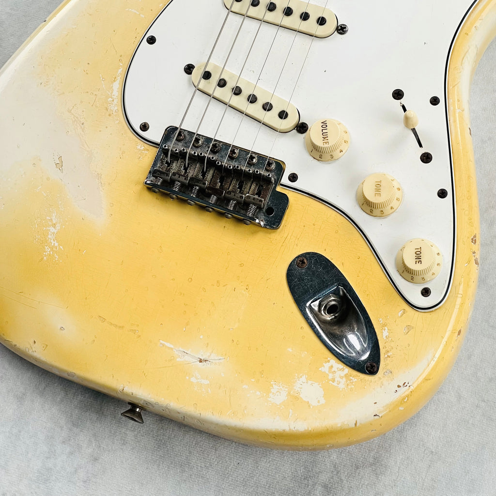 1965 Fender Stratocaster Olympic White Vintage Electric Guitar - 5