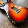1965 Fender Stratocaster Vintage Electric Guitar Three Tone Sunburst - 21