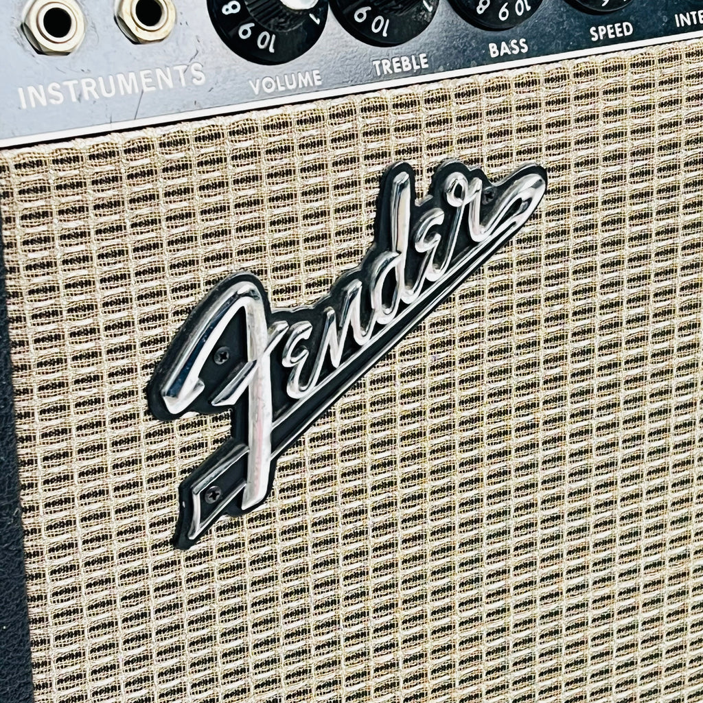 1965 Fender Vibro Champ Amp 1x8" Vintage Guitar Combo Amplifier Black - 7