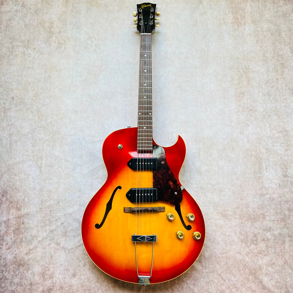 Gibson ES-125TDC 1965 Vintage Hollow Body Electric Guitar - Cherry Sunburst - 2