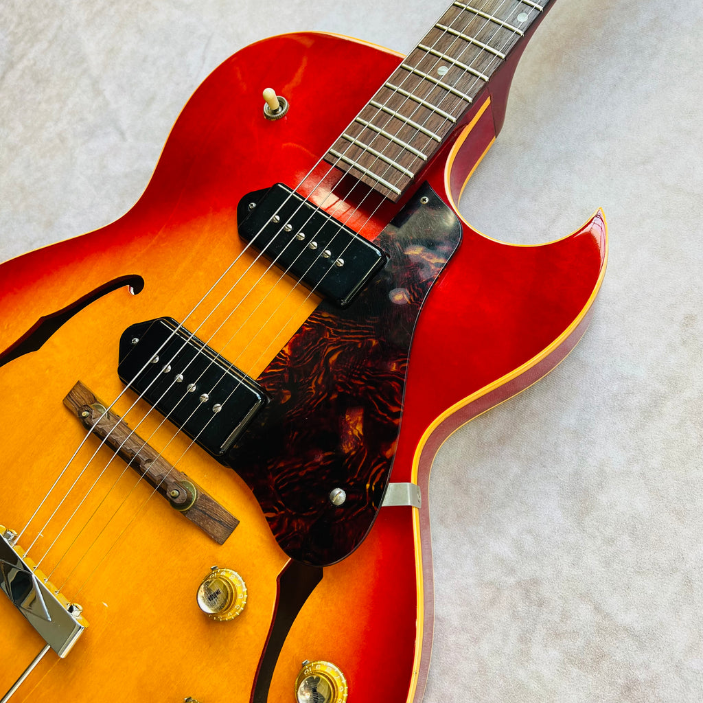 Gibson ES-125TDC 1965 Vintage Hollow Body Electric Guitar - Cherry Sunburst - 6