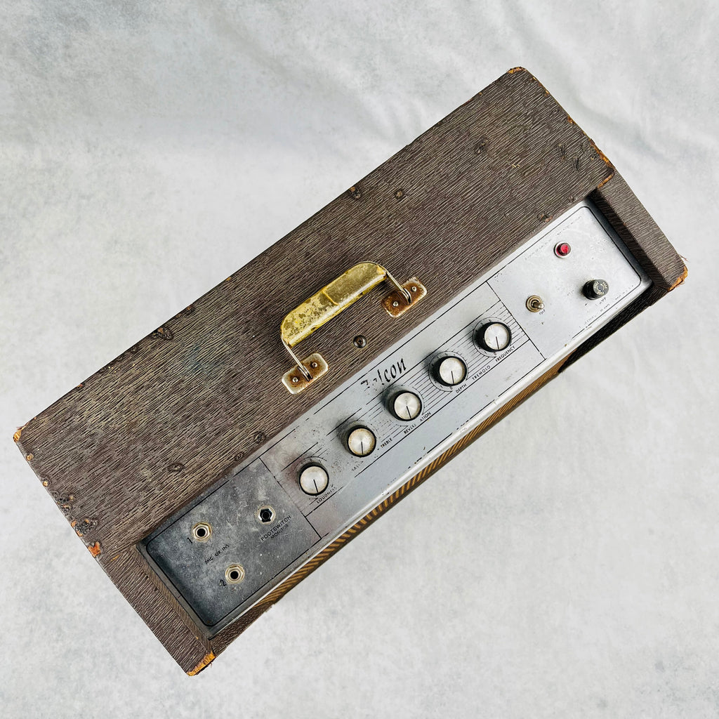 1965 Gibson GA-19RVT Falcon 15-Watt 1x12" Vintage Guitar Combo Tube Amplifier Brown - 2