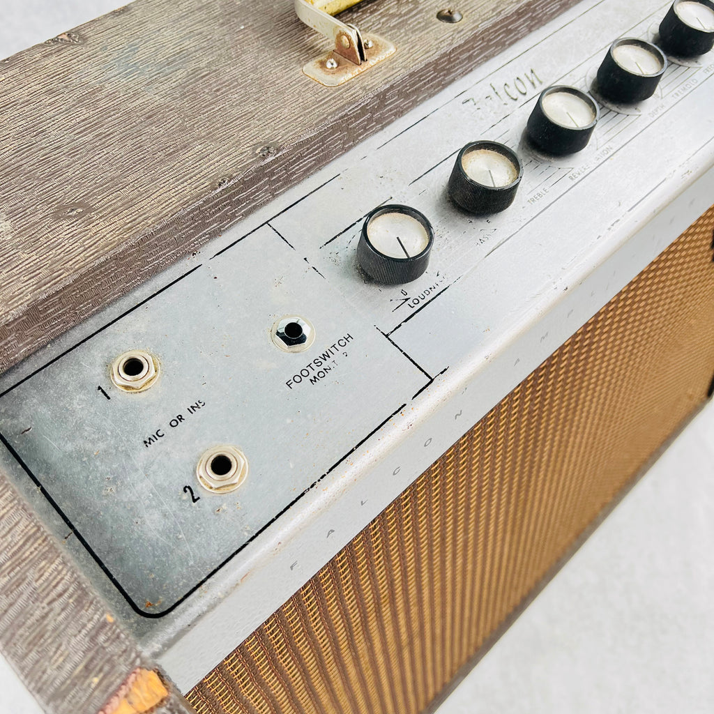 1965 Gibson GA-19RVT Falcon 15-Watt 1x12" Vintage Guitar Combo Tube Amplifier Brown - 4