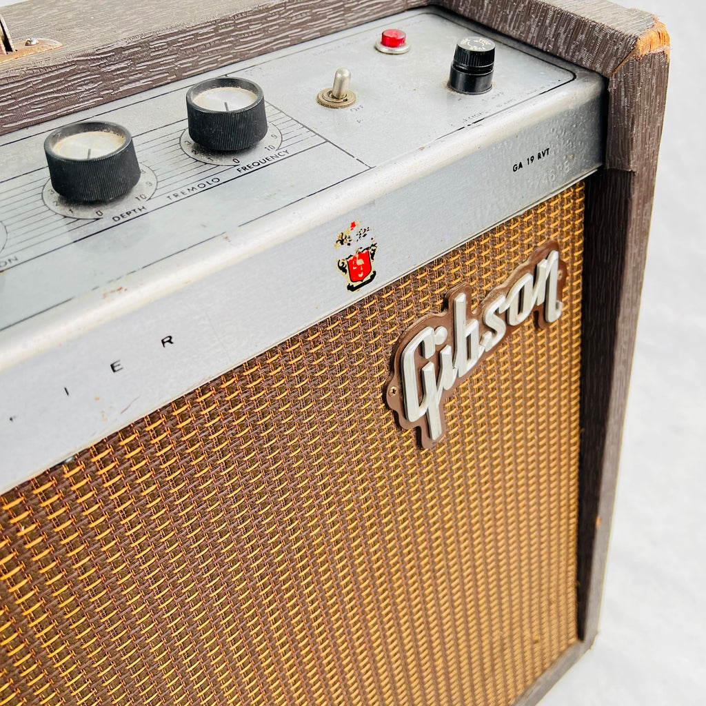 1965 Gibson GA-19RVT Falcon 15-Watt 1x12" Vintage Guitar Combo Tube Amplifier Brown - 6