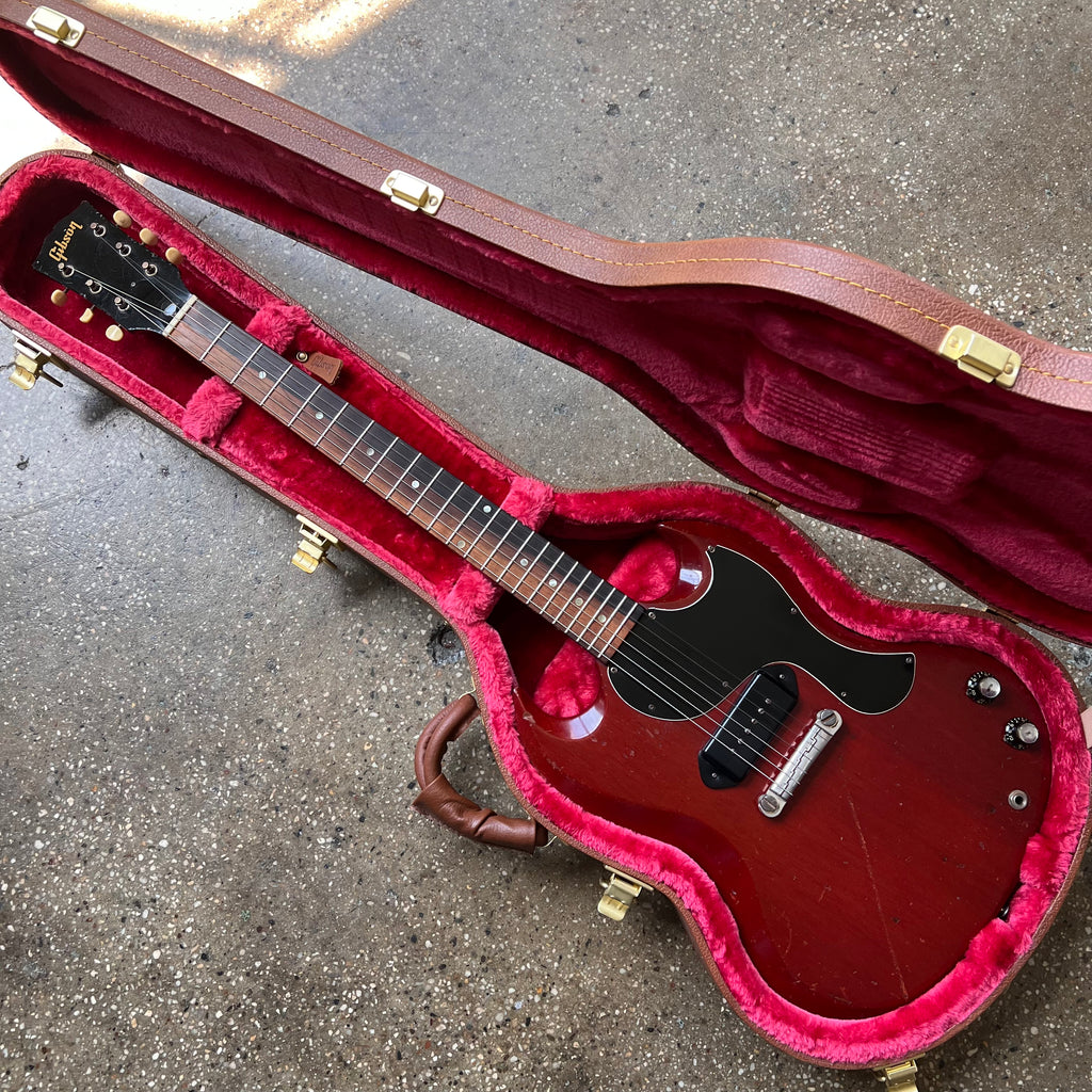1965 Gibson SG Junior Vintage Electric Guitar Cherry - 25