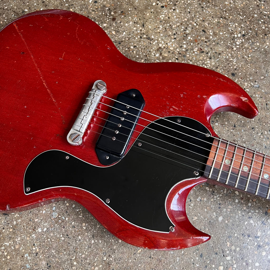 1965 Gibson SG Junior Vintage Electric Guitar Cherry - 7