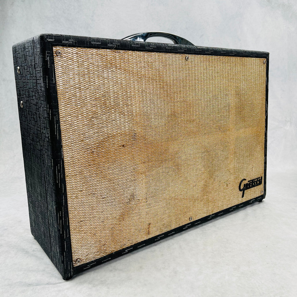 1965 Gretsch 6166 Fury 2x12" 70w Vintage Guitar Combo Amplifier Black - 2