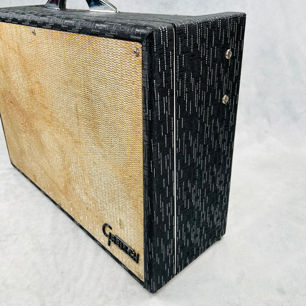 1965 Gretsch 6166 Fury 2x12" 70w Vintage Guitar Combo Amplifier Black - 4