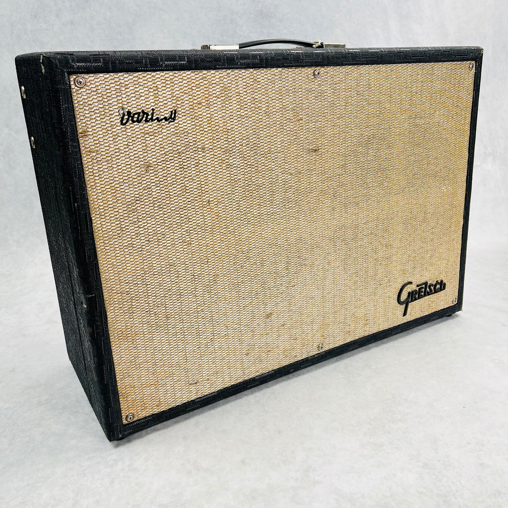 1965 Gretsch 6164 Variety 2x12" 35w Vintage Guitar Combo Amplifier with Tremolo Black - 18