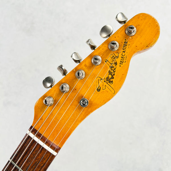 1966 Fender Custom Telecaster Double Bound Vintage Electric Guitar Blonde Refin - 15