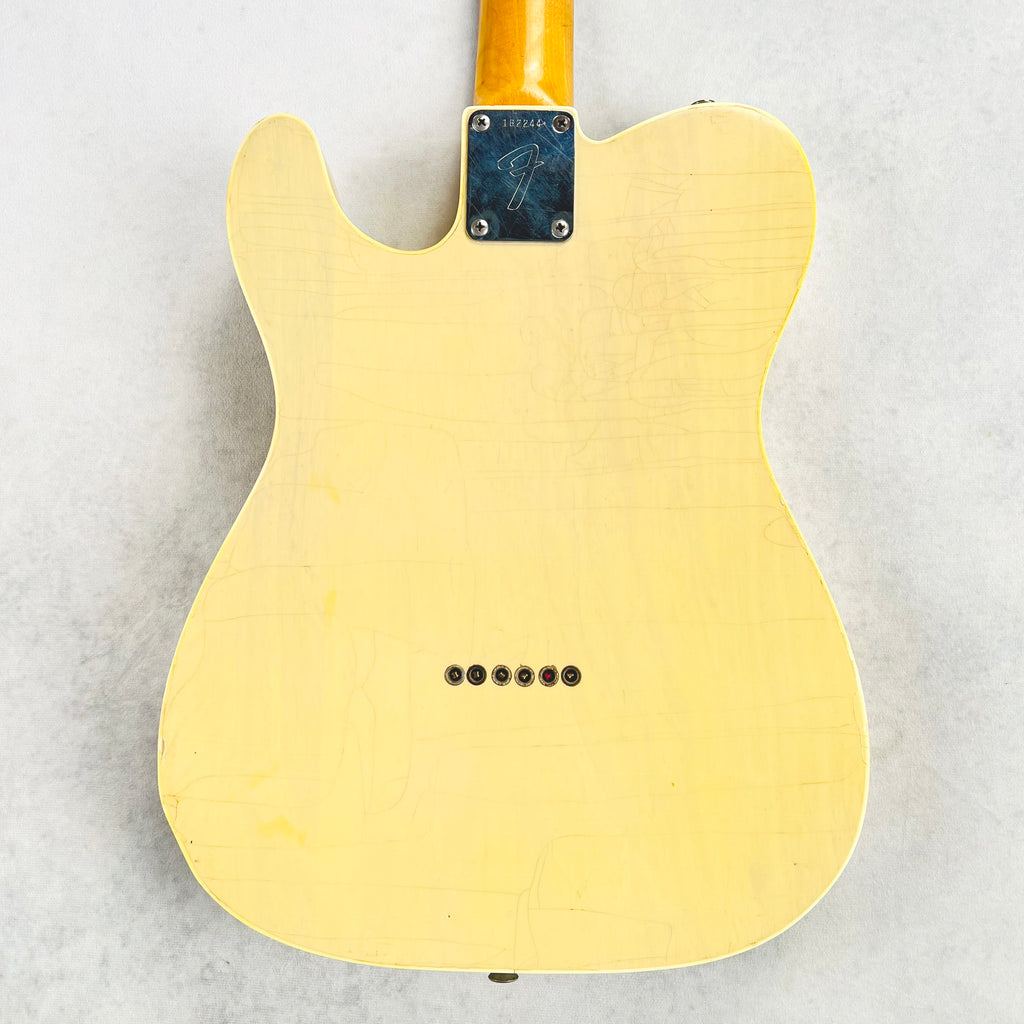 1966 Fender Custom Telecaster Double Bound Vintage Electric Guitar Blonde Refin - 16