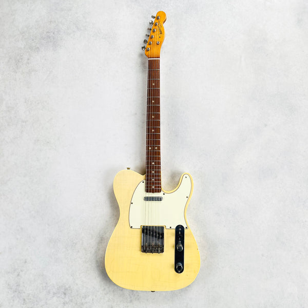 1966 Fender Custom Telecaster Double Bound Vintage Electric Guitar Blonde Refin - 2