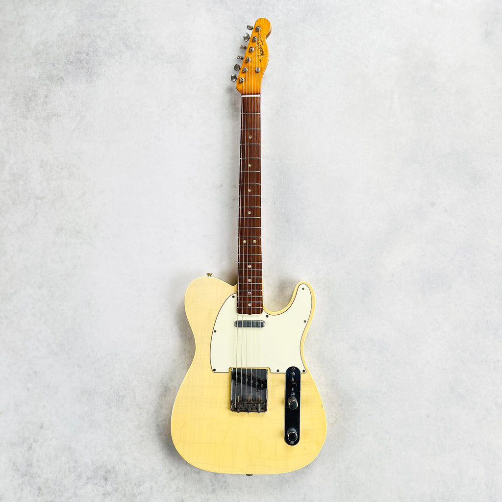 1966 Fender Custom Telecaster Double Bound Vintage Electric Guitar Blonde Refin - 2