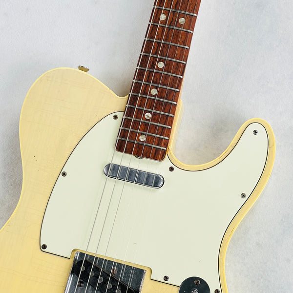 1966 Fender Custom Telecaster Double Bound Vintage Electric Guitar Blonde Refin - 3