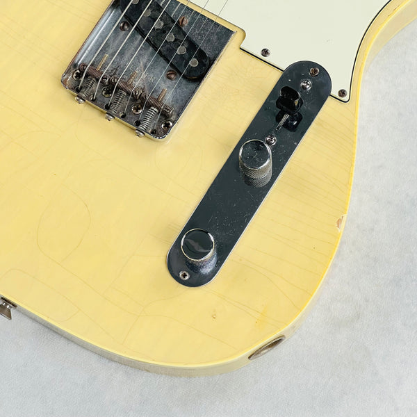 1966 Fender Custom Telecaster Double Bound Vintage Electric Guitar Blonde Refin - 5