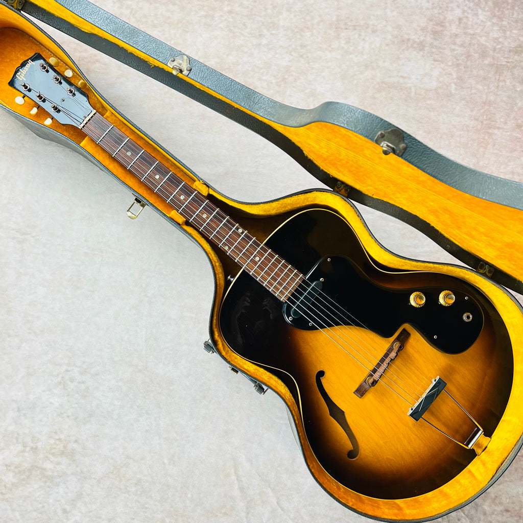 1966 Gibson ES-120T Thinline Hollow Body Vintage Electric Guitar - Sunburst - 16