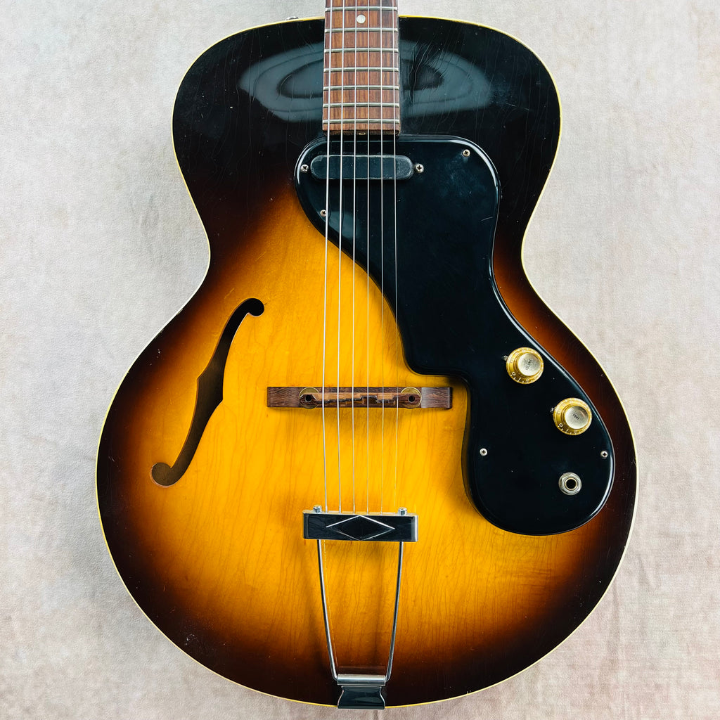 1966 Gibson ES-120T Thinline Hollow Body Vintage Electric Guitar - Sunburst - 1