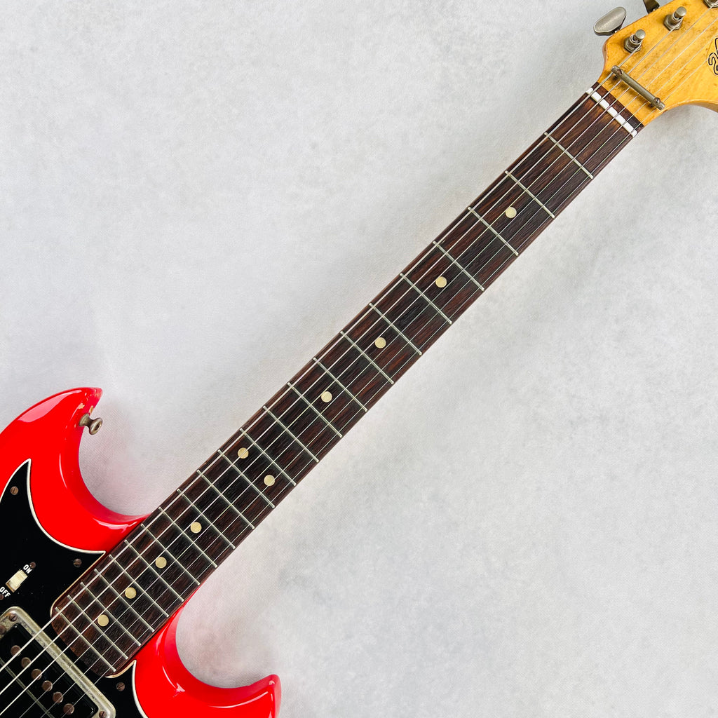 1966 Hagstrom II F-200 Vintage Electric Guitar - Red - 10