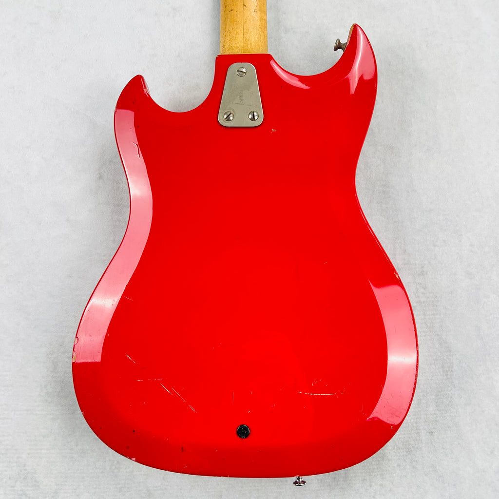 1966 Hagstrom II F-200 Vintage Electric Guitar - Red - 12