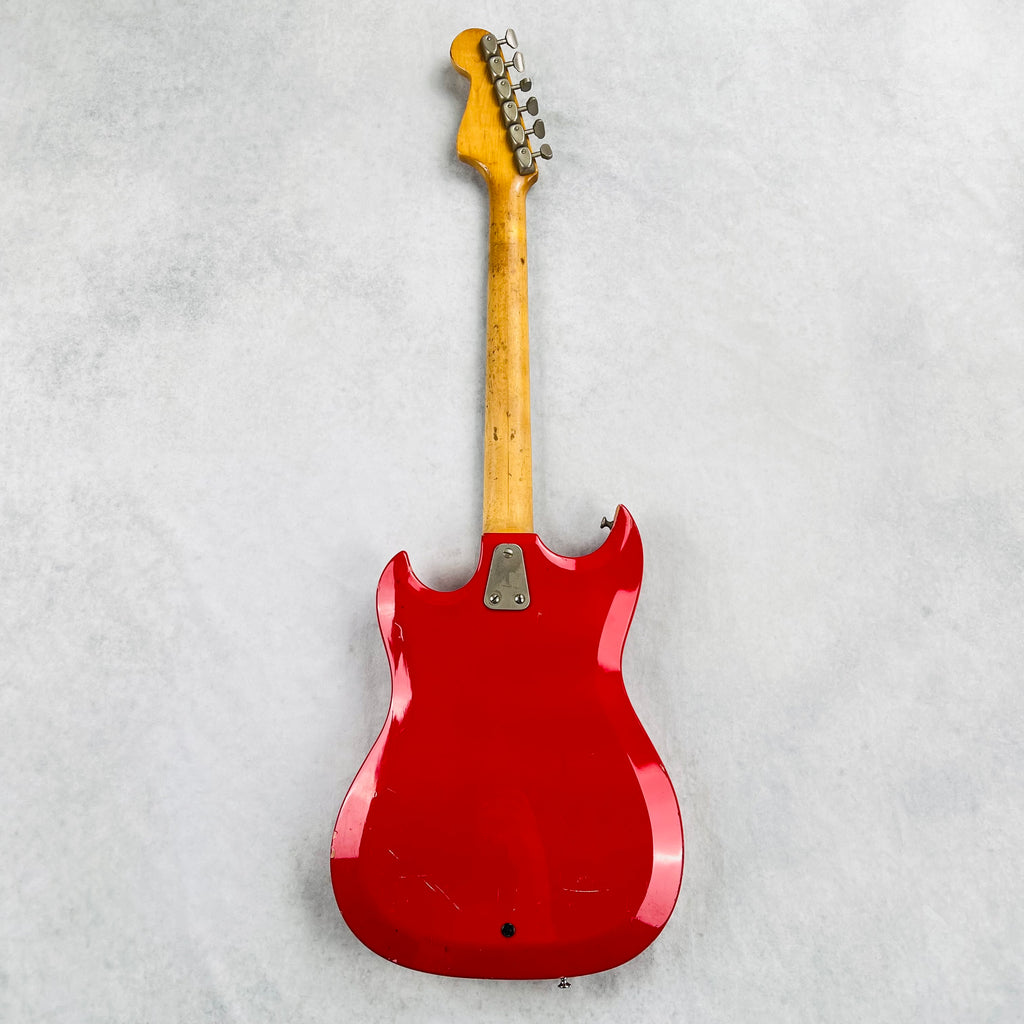 1966 Hagstrom II F-200 Vintage Electric Guitar - Red - 13